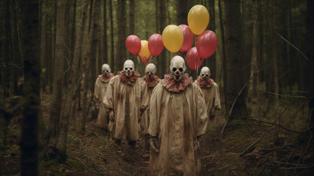 clowns-in-the-woods