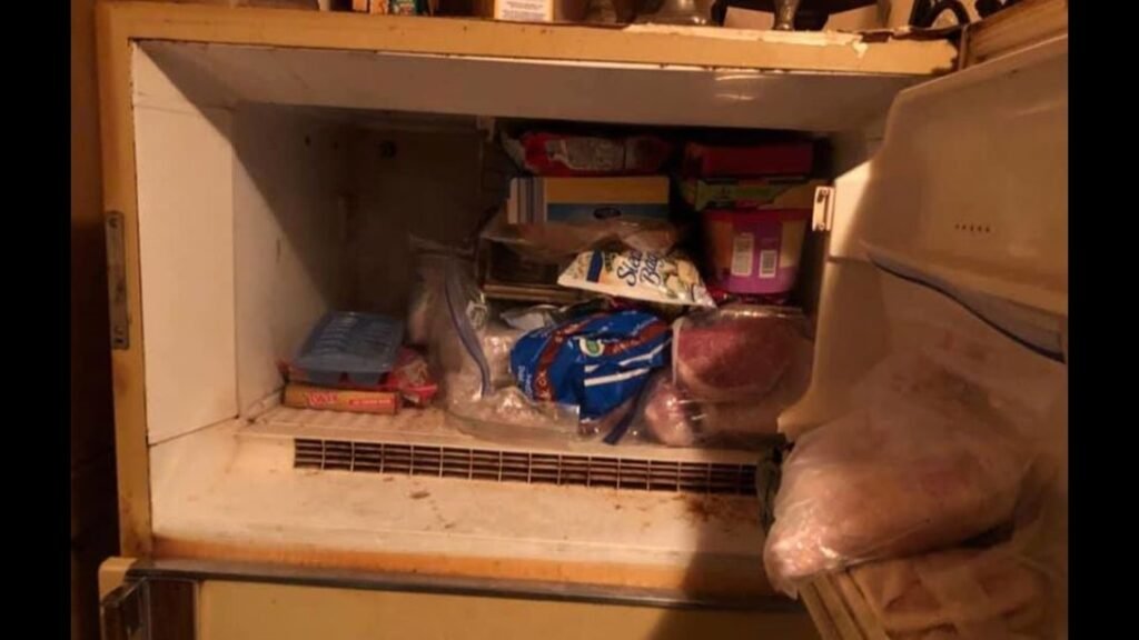 The freezer where they found the baby