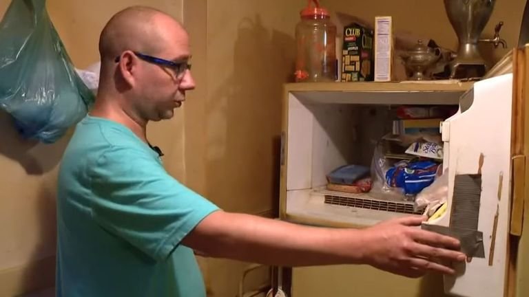 man finds a baby in the freezer