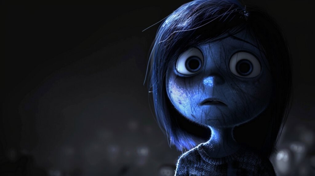 Sadness from Inside Out Disney movies turned into horror