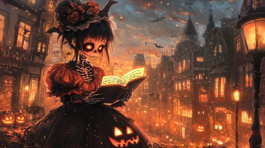 The Spooky Countdown to Halloween Halloween Poem cover